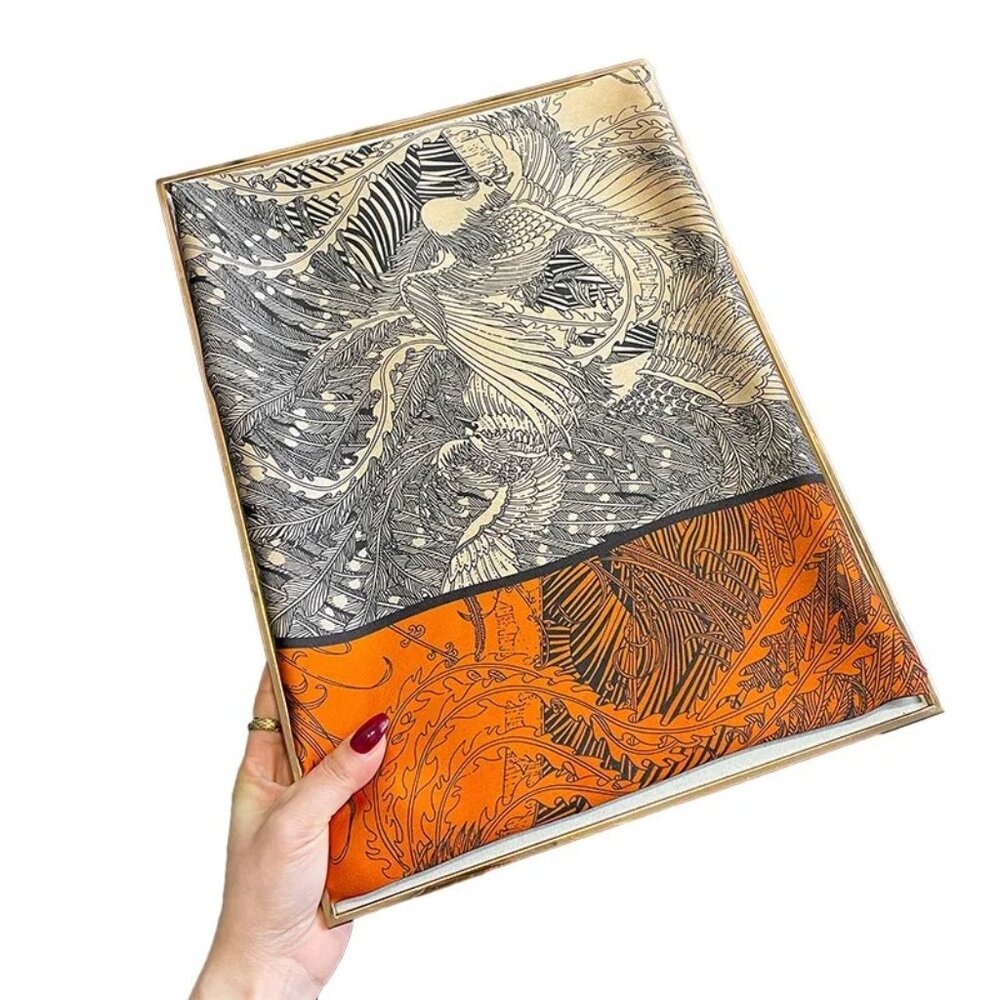 2/$30 NEW Colorful Bohemian Nature Mosaic Printed Silky Fashion Scarf - Picture 11 of 12